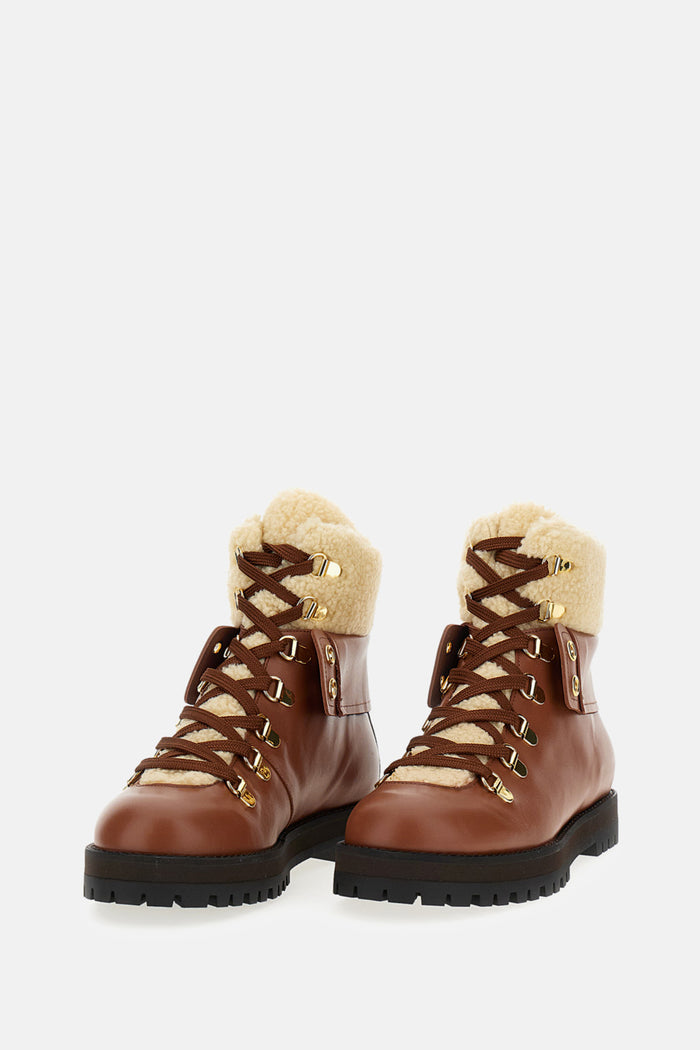 ODISSI Boots Brown Calf Leather Pl