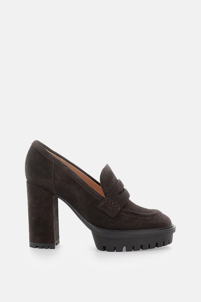 Gianvito Rossi With Heel Brown 100 % Calf Suede