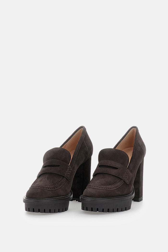 Gianvito Rossi With Heel Brown 100 % Calf Suede