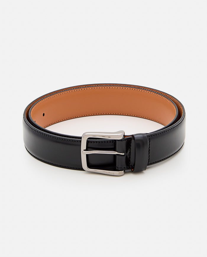 Tods Belts Black Calfskin