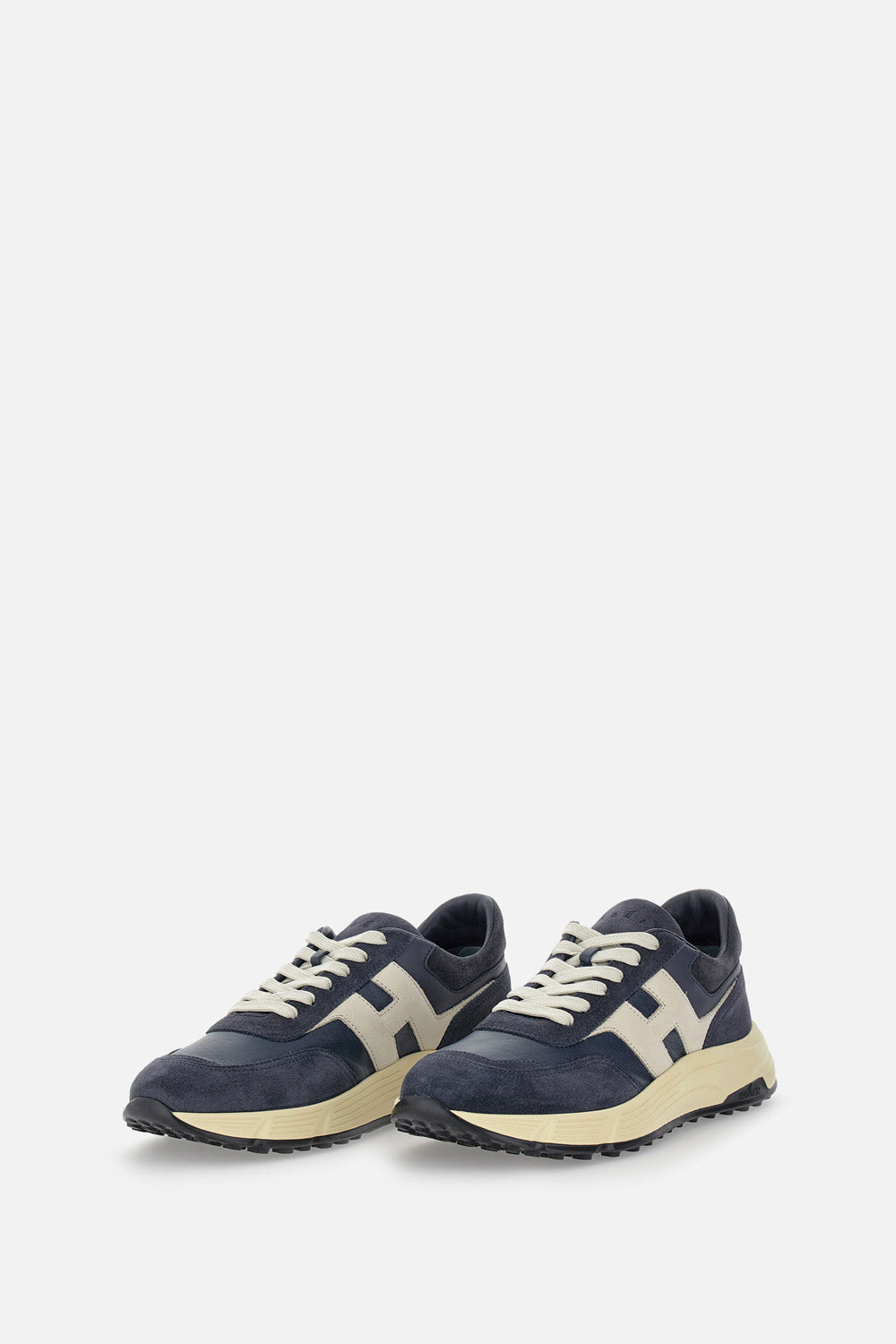 Hogan Sneakers Blue Calfskin Mutton Leather