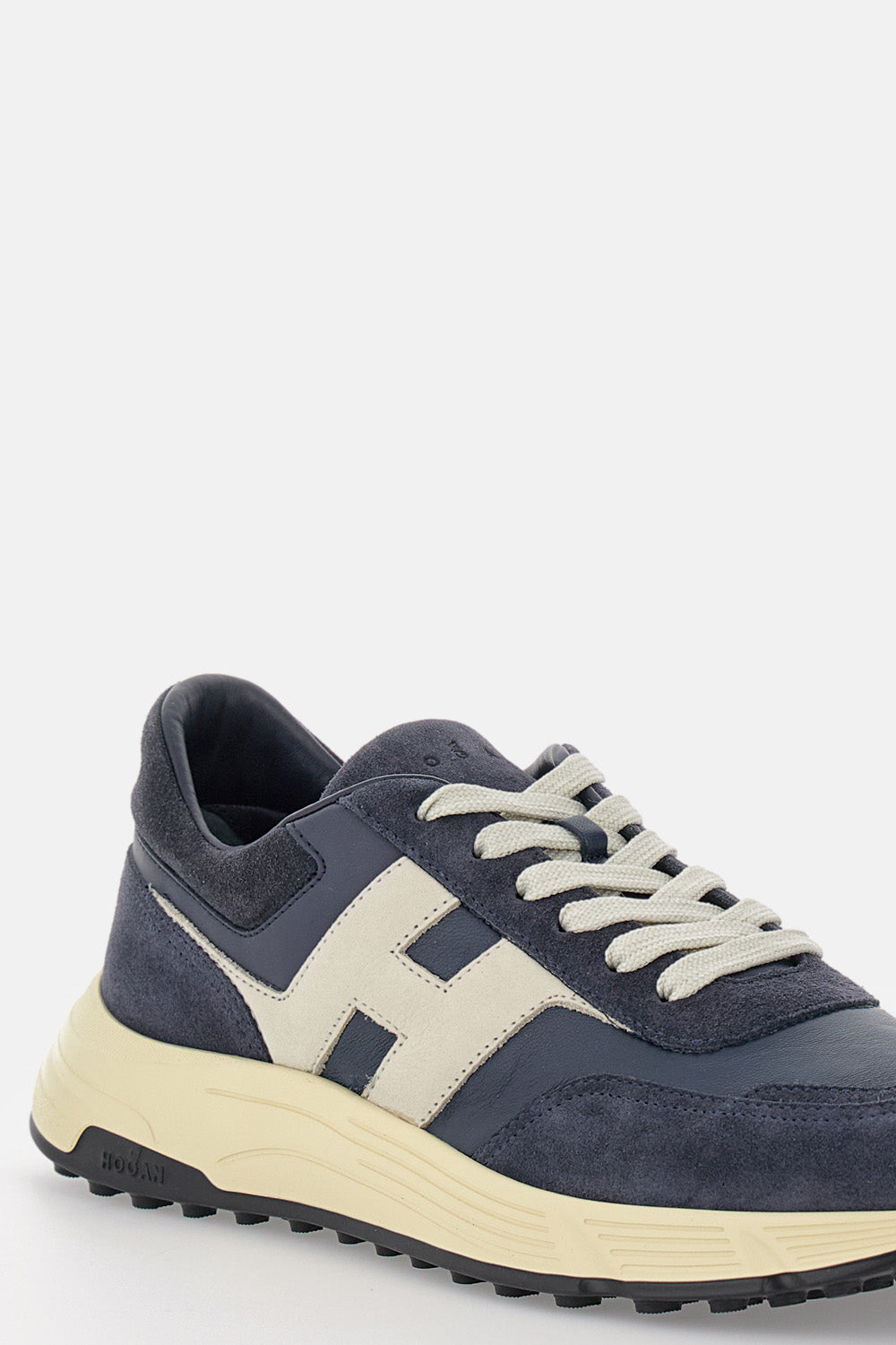 Hogan Sneakers Blue Calfskin Mutton Leather