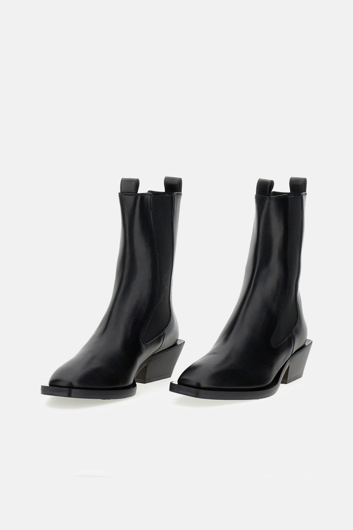 AEYDE Boots Black Calf Leather