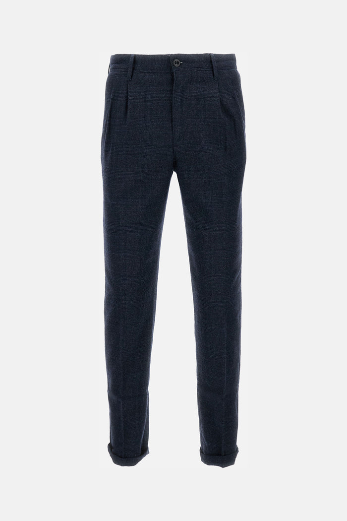 Incotex RTW Blue Virgin Wool Pl Ea