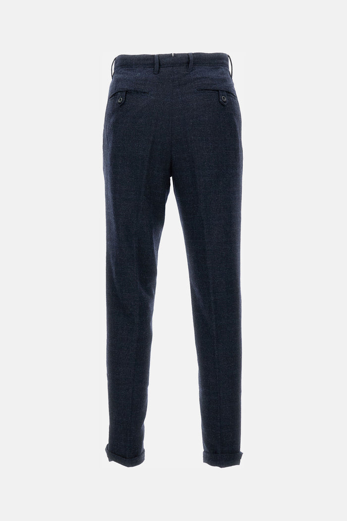 Incotex RTW Blue Virgin Wool Pl Ea