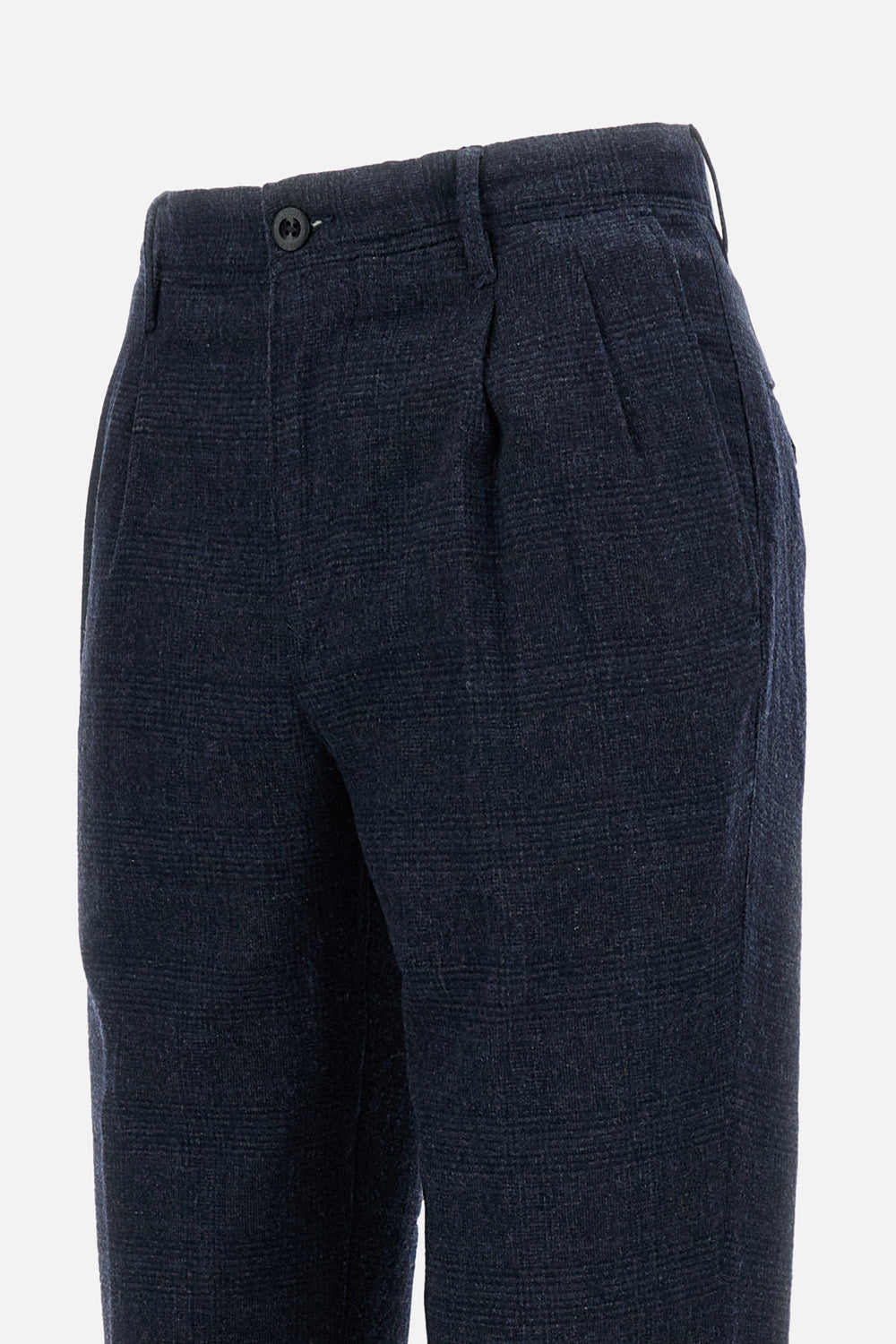 Incotex RTW Blue Virgin Wool Pl Ea