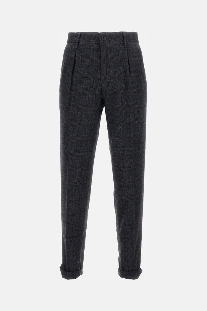Incotex RTW Grey Virgin Wool Pl Ea