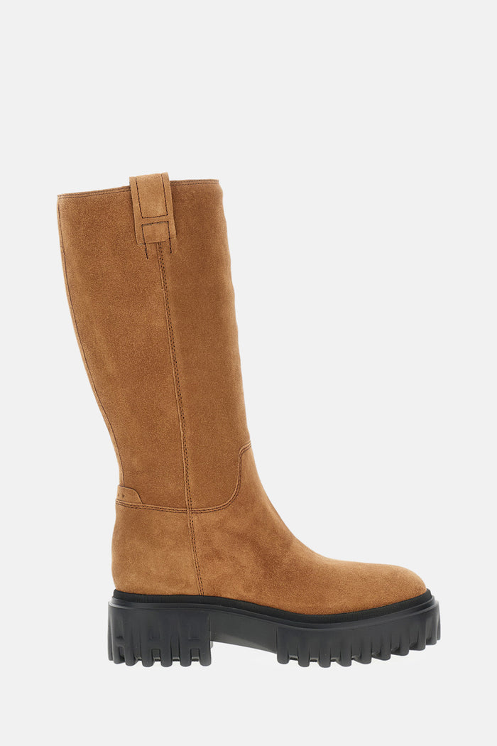 Hogan Boots Brown Calf Leather