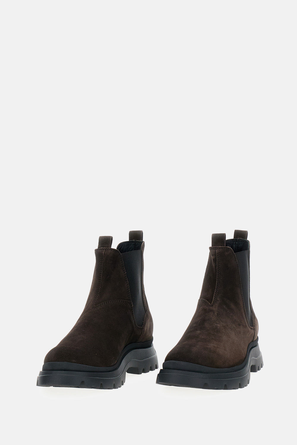 Hogan Boots Brown Calf Leather Tex