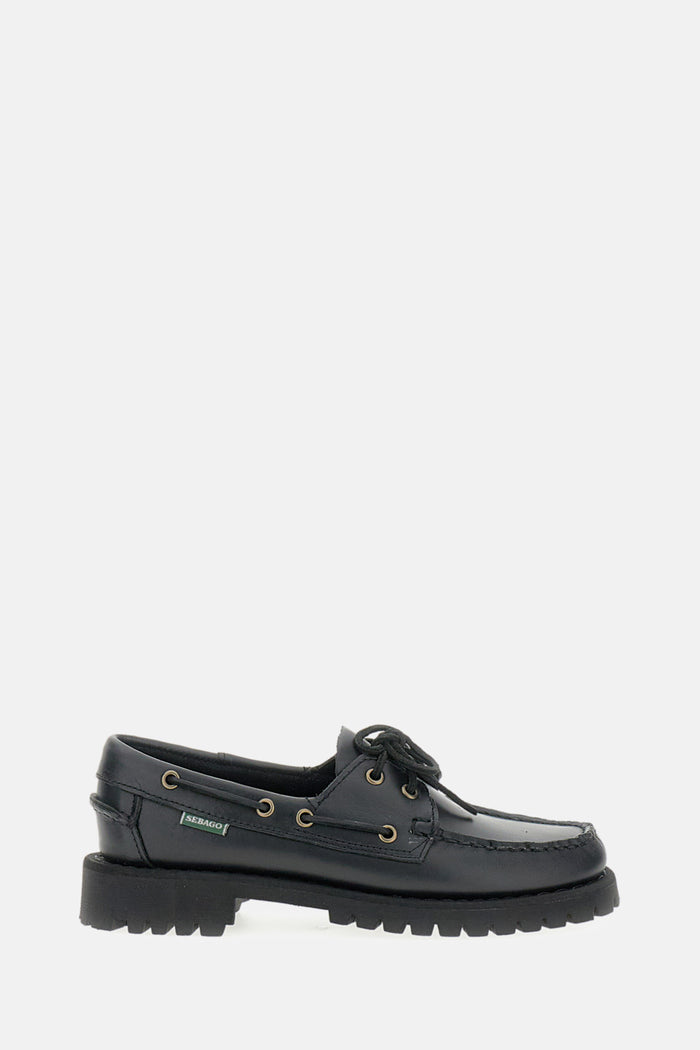 Sebago Flat shoes Black Leather