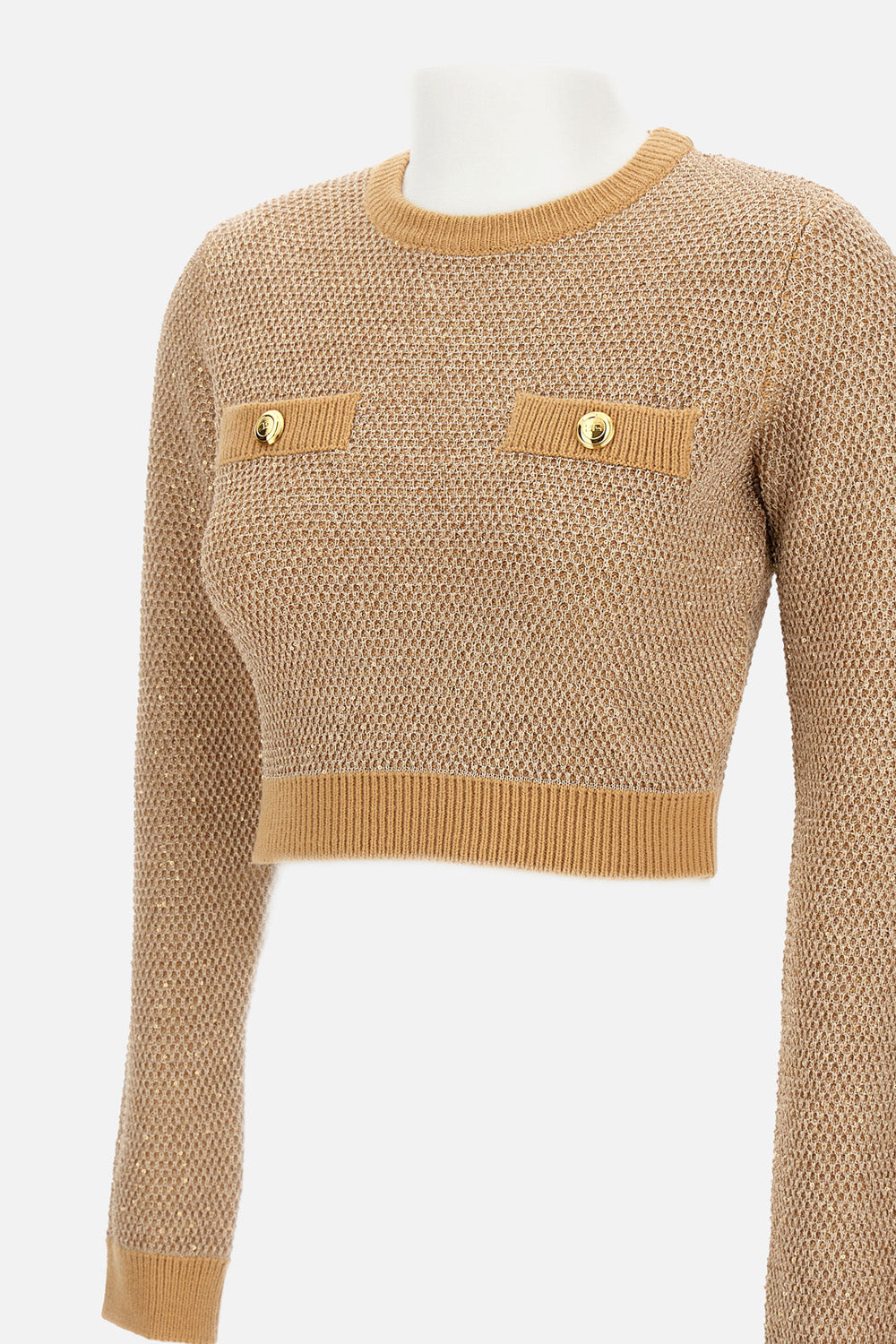 Elisabetta Franchi Sweaters Beige