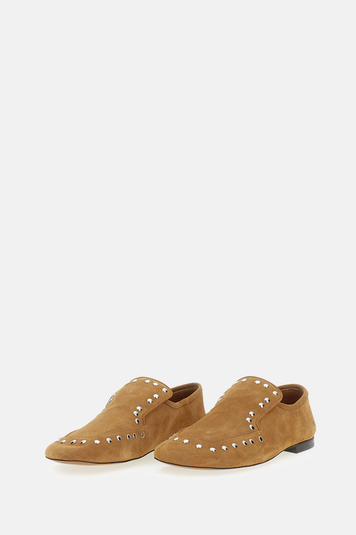 WALES BONNER Flat shoes Beige Suede Leather