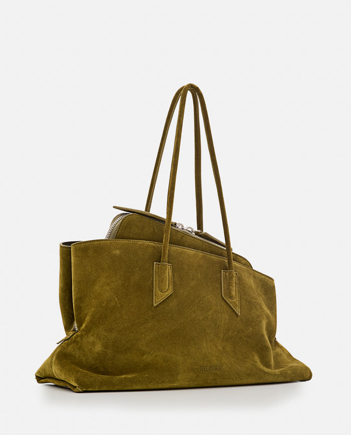The Attico Bags Green Suede Leather