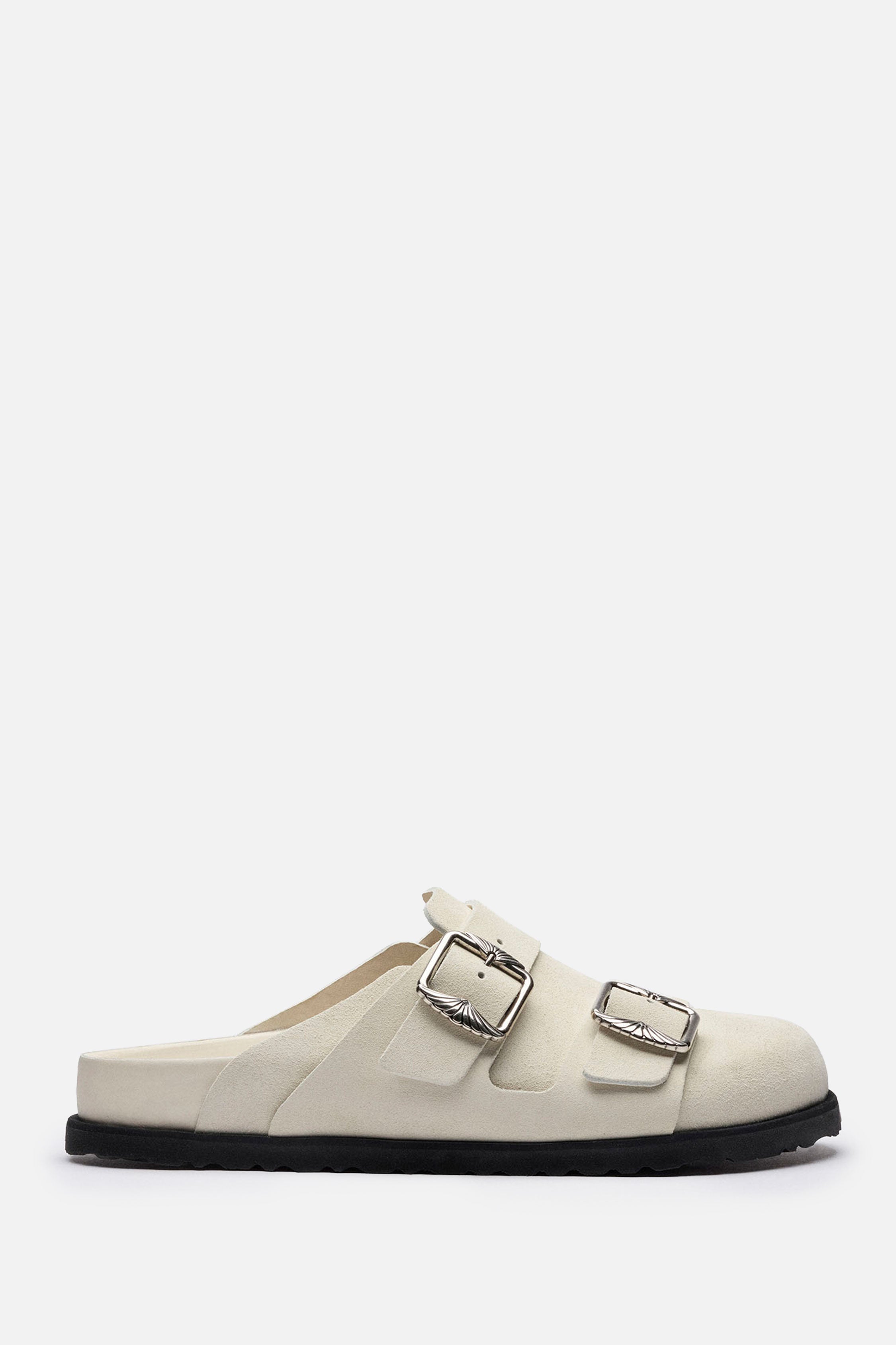 BIRKENSTOCK 1774 Sandals White Suede Leather