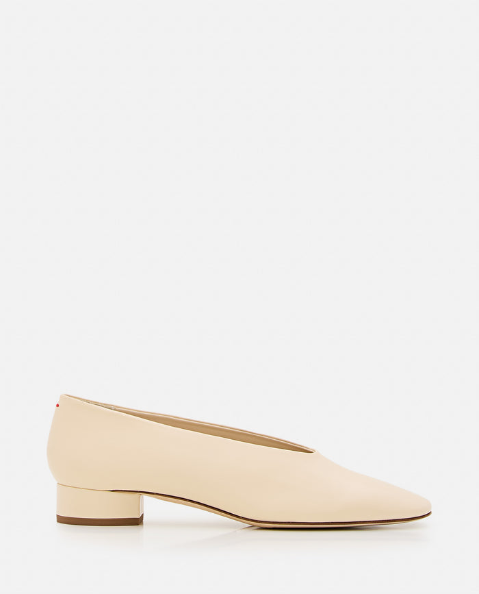AEYDE With Heel Beige Nappa Leather
