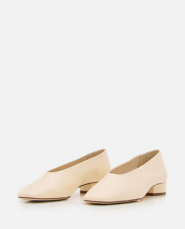 AEYDE With Heel Beige Nappa Leather