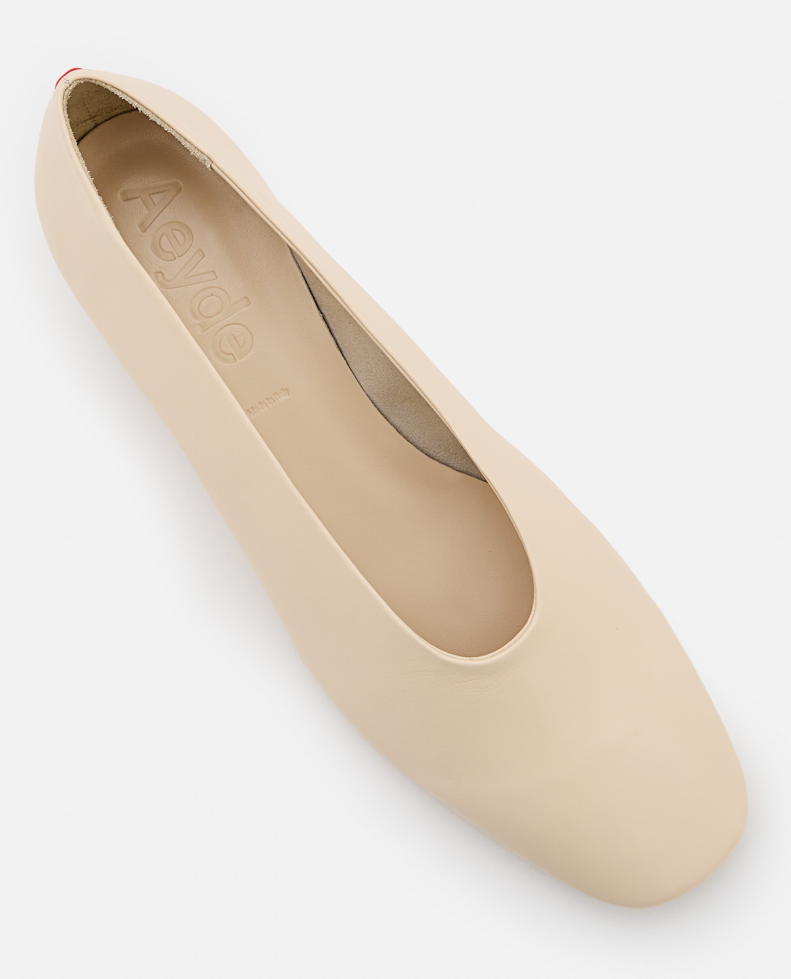 AEYDE With Heel Beige Nappa Leather