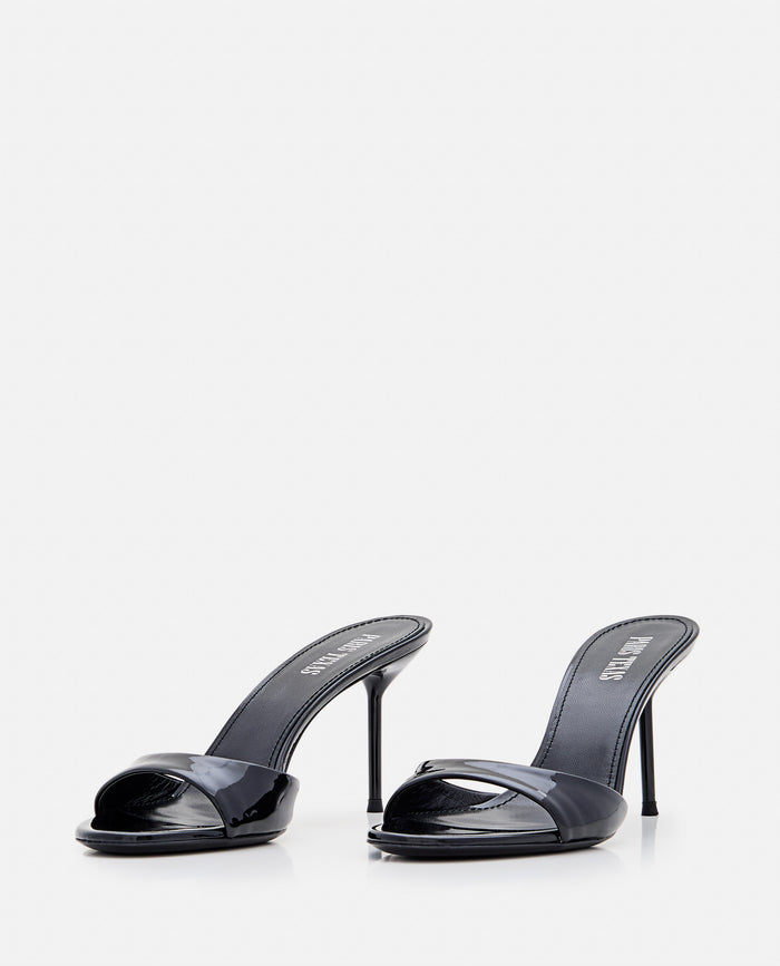 Paris Texas With Heel Black Calf Leather
