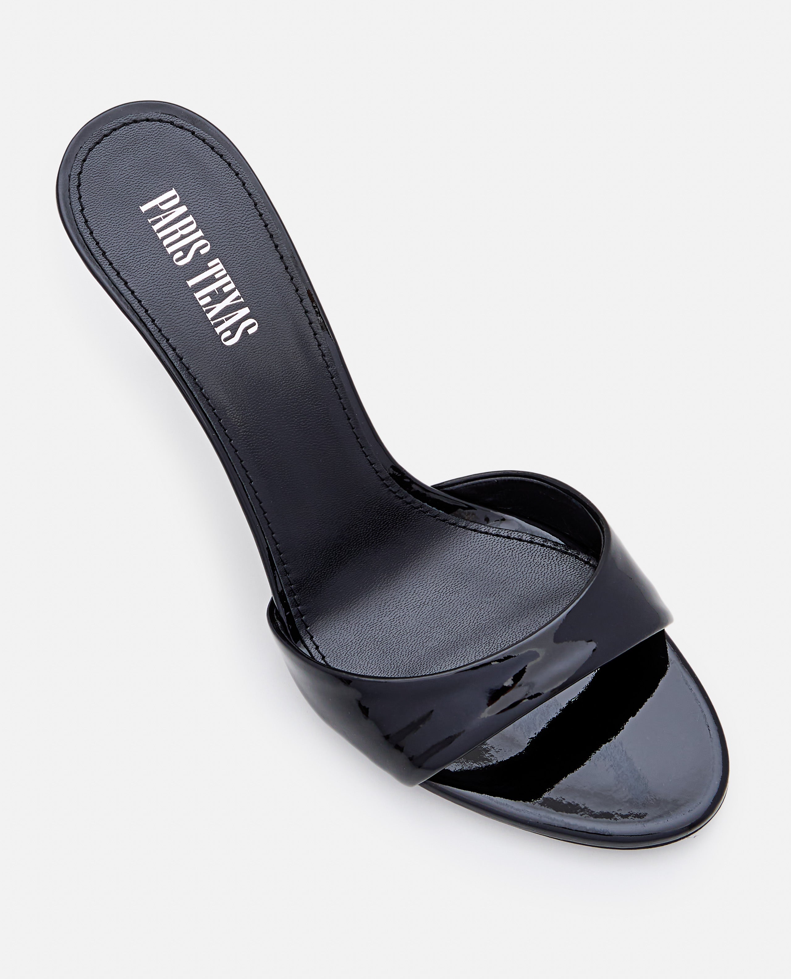 Paris Texas With Heel Black Calf Leather