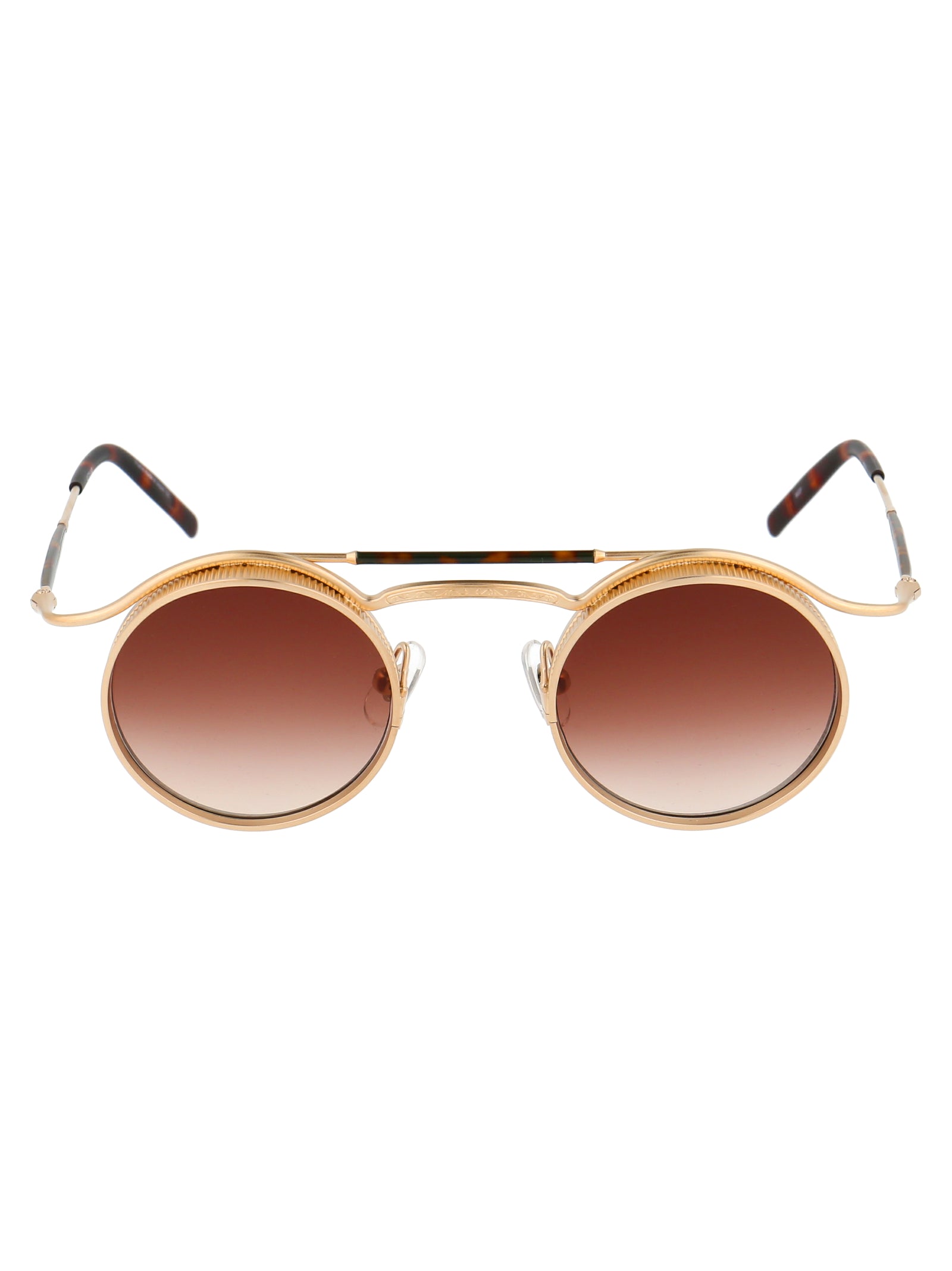 2903h Mgp Matte Gold Brown Gradient Metal Sunglasses