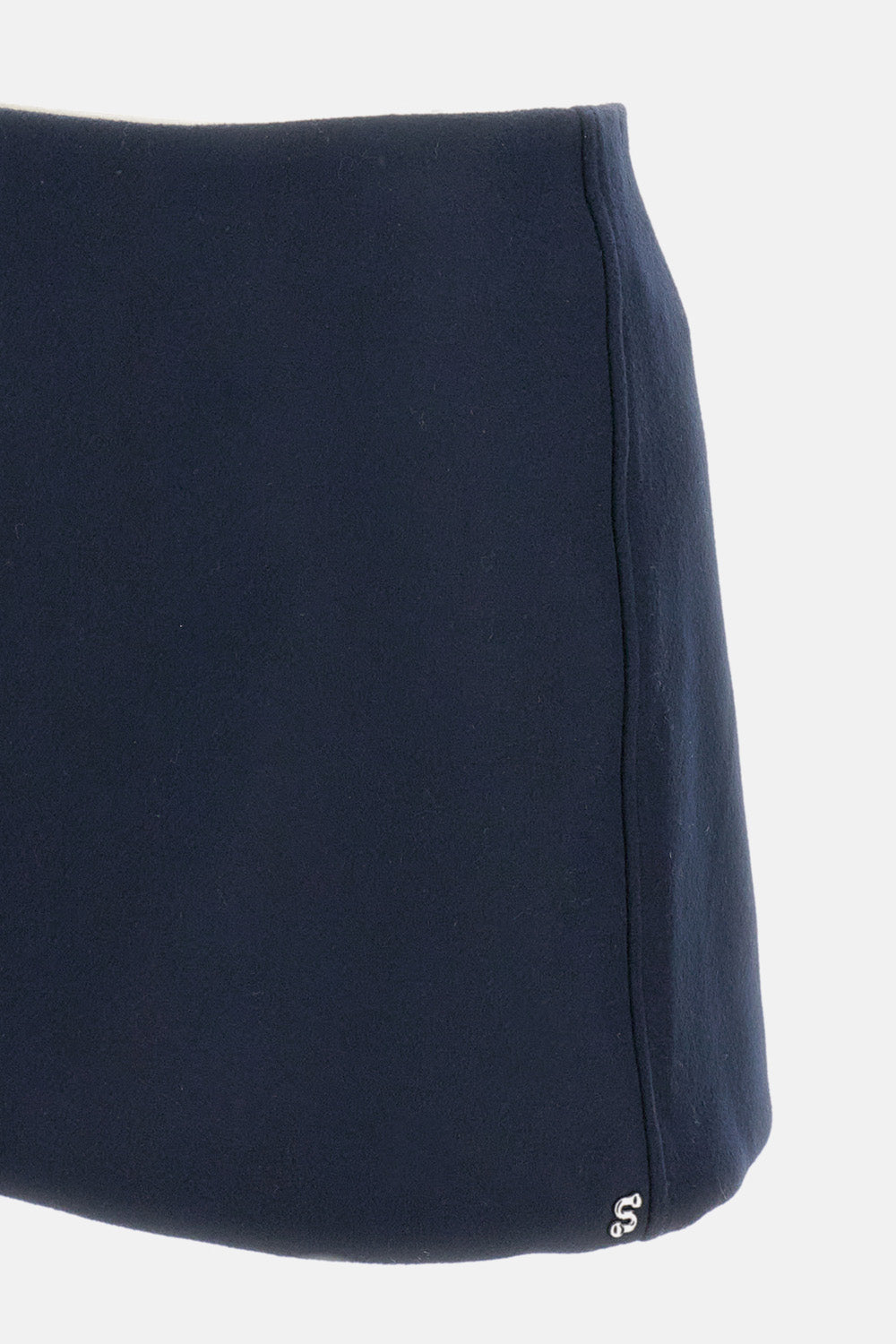 SportMax Skirts Blue Virgin Wool