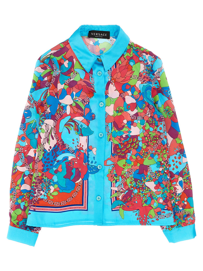 Floral shirt Multicolor Polyester Shirt, Blouse