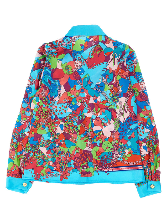 Floral shirt Multicolor Polyester Shirt, Blouse