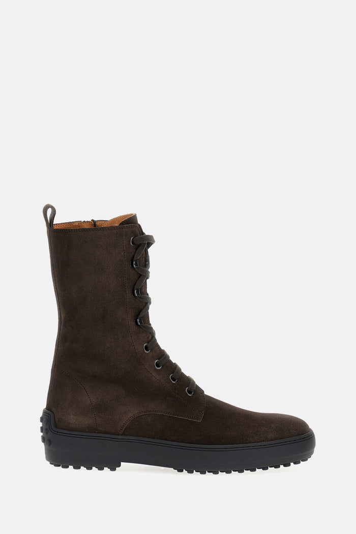 Tods Boots Brown Leather