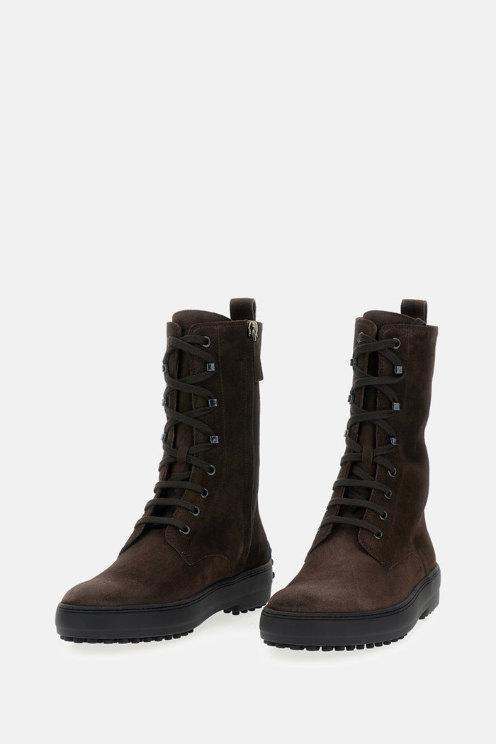 Tods Boots Brown Leather