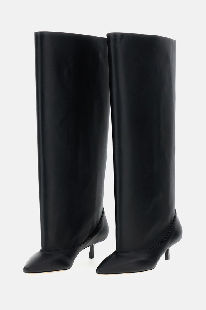 JACQUEMUS With Heel Black Lamb Leather