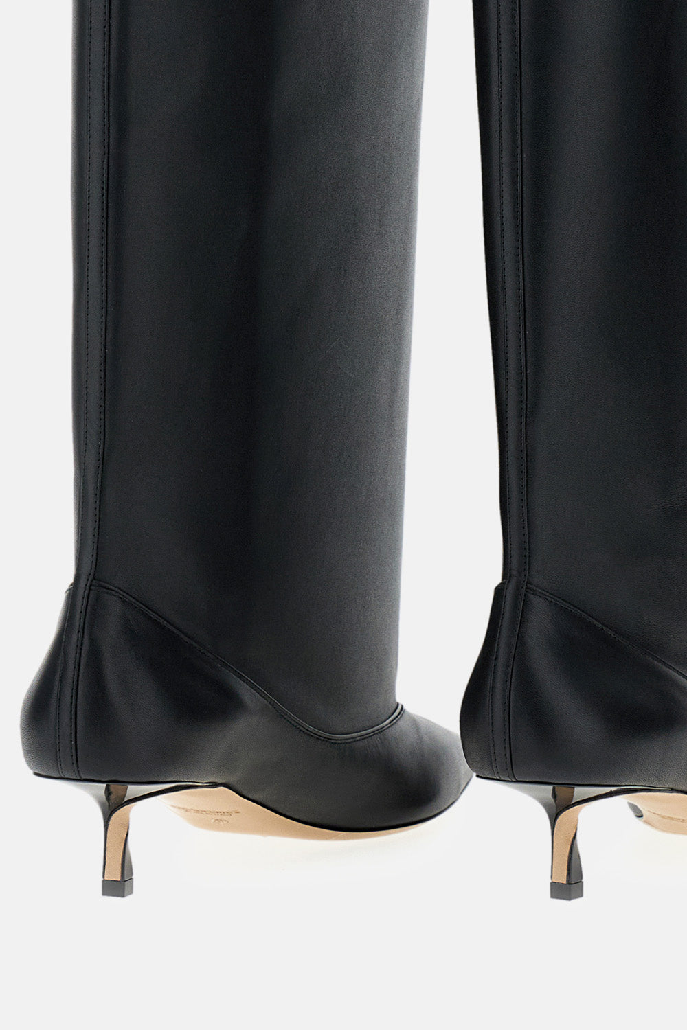 JACQUEMUS With Heel Black Lamb Leather
