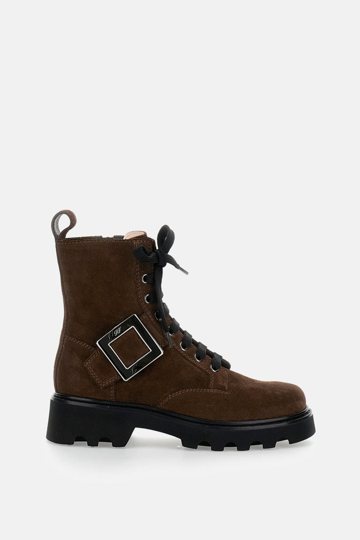 Roger Vivier Boots Brown Calf Leather