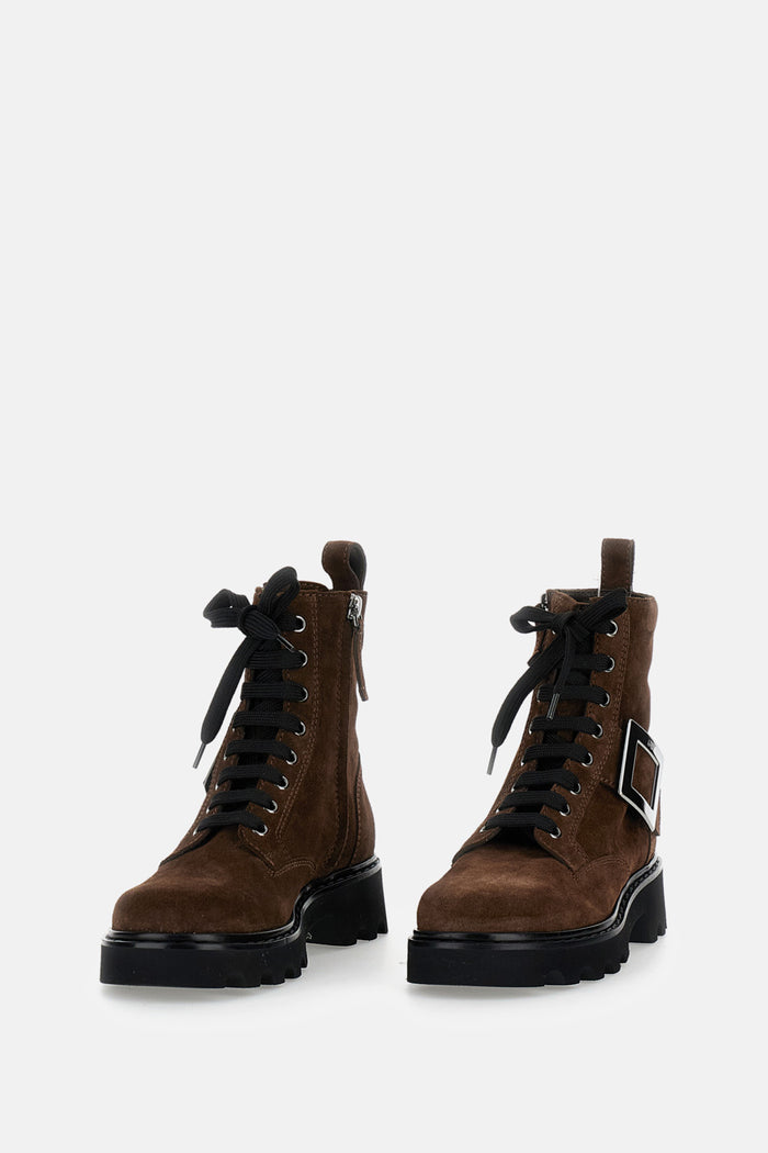 Roger Vivier Boots Brown Calf Leather