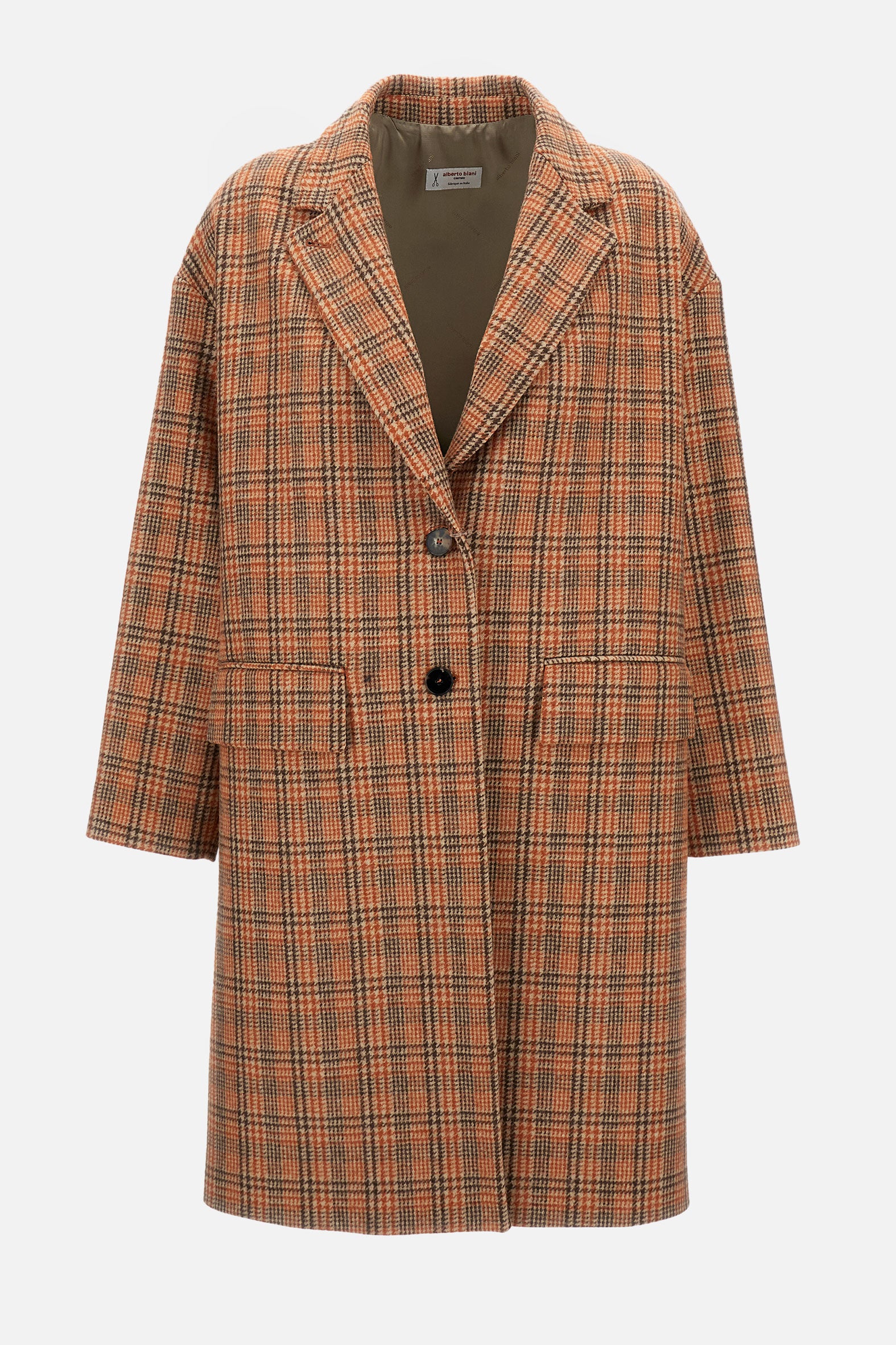 Alberto Biani Coats Orange Wo Pl Pa