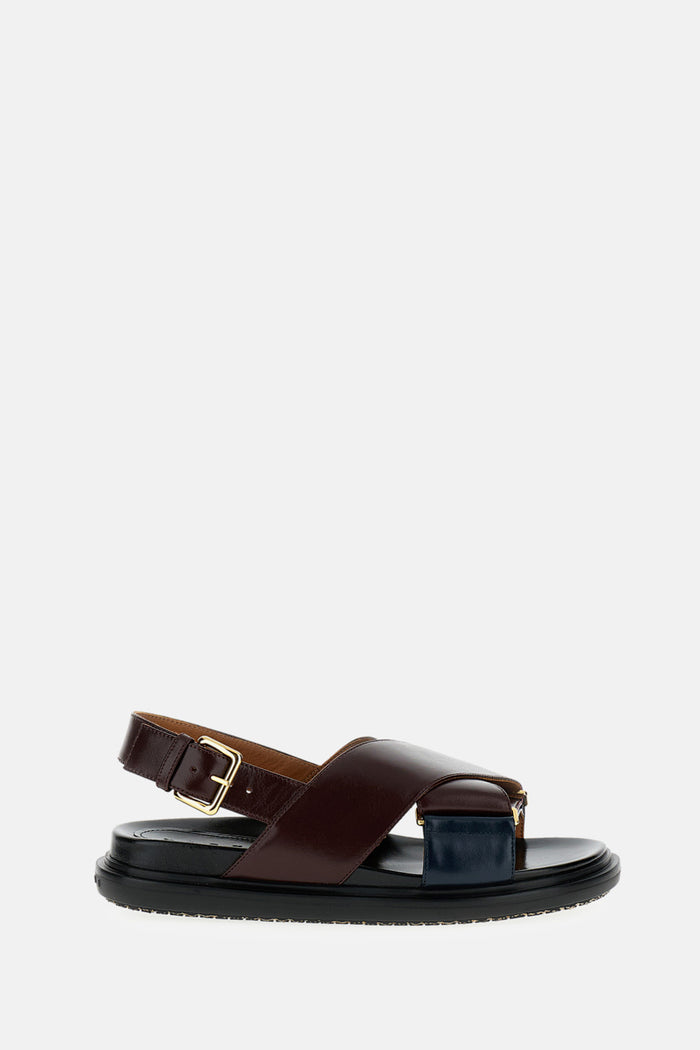 Marni Sandals Brown Ovine Leather