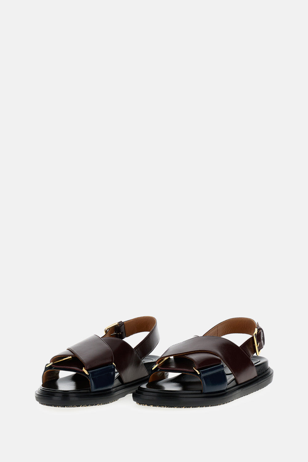 Marni Sandals Brown Ovine Leather