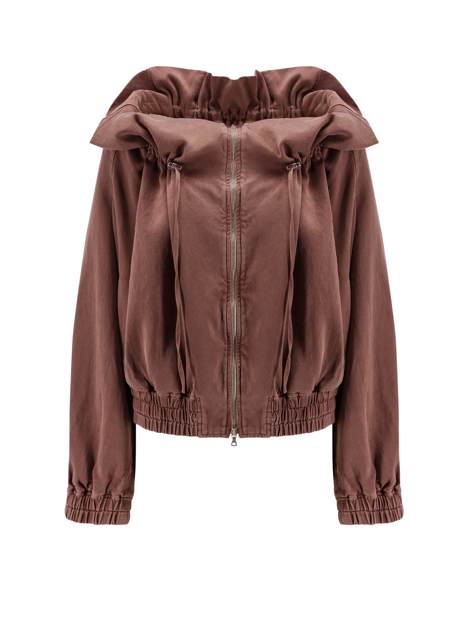 Dries Van Noten Jackets Brown Cupro Cotone