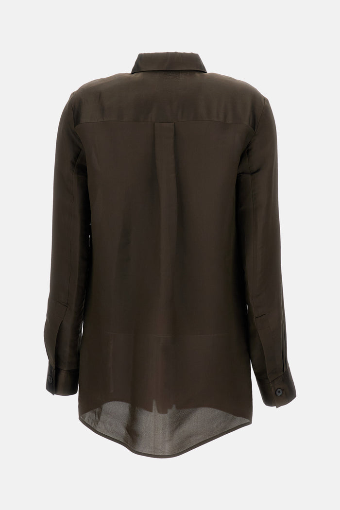 KHAITE Shirts Brown Vi Se