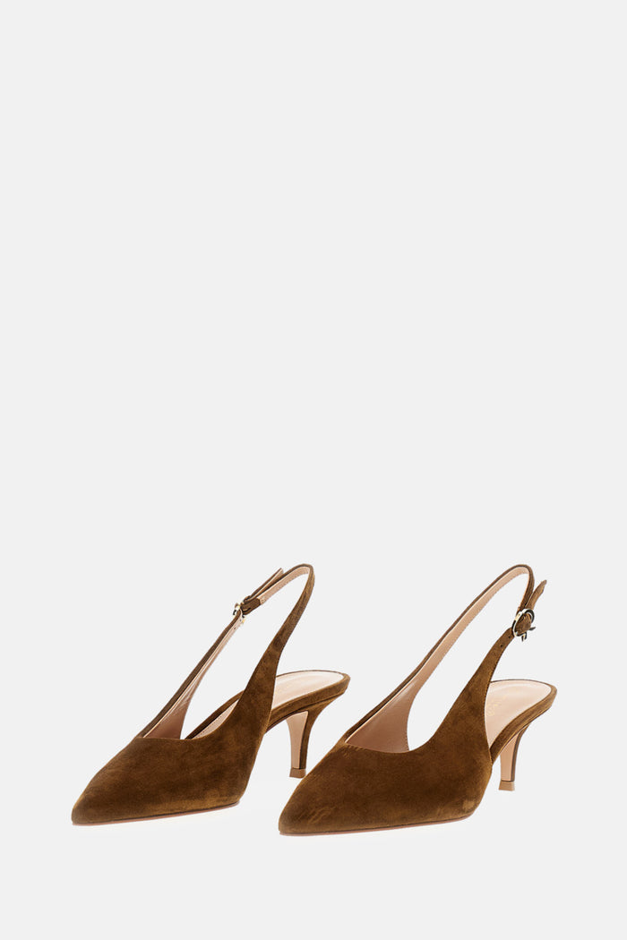 Gianvito Rossi With Heel Brown Leather