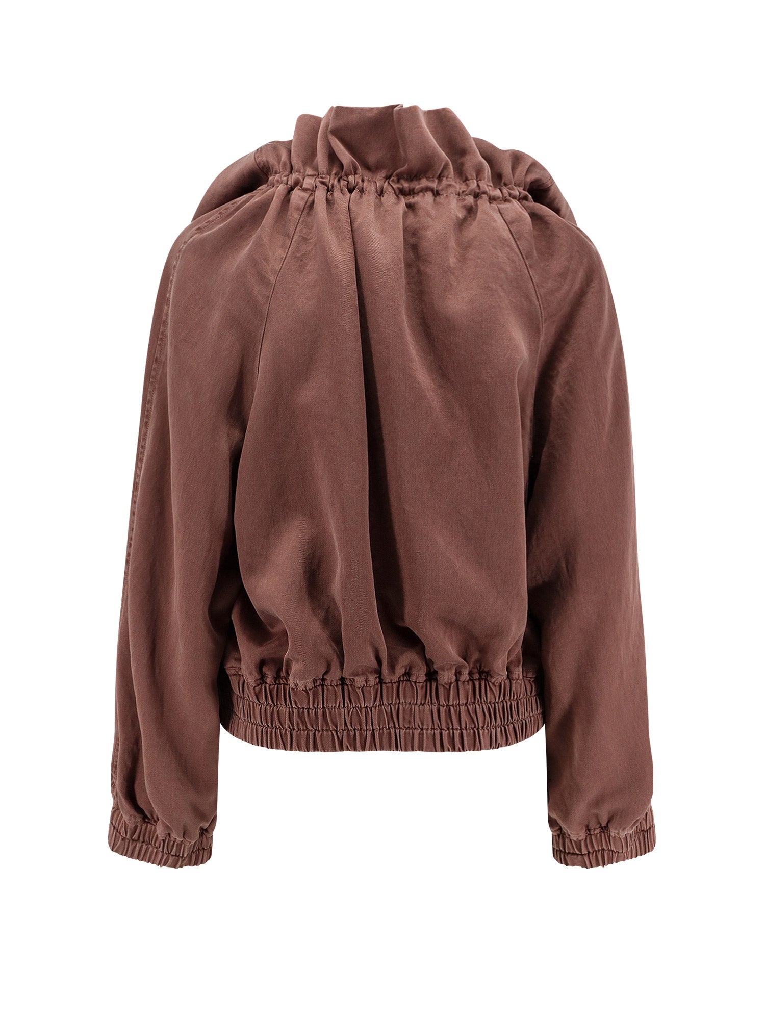 Dries Van Noten Jackets Brown Cupro Cotone