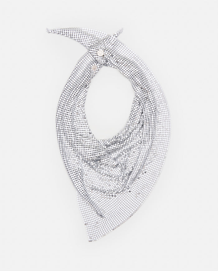 RABANNE Scarfs Silver Aluminium