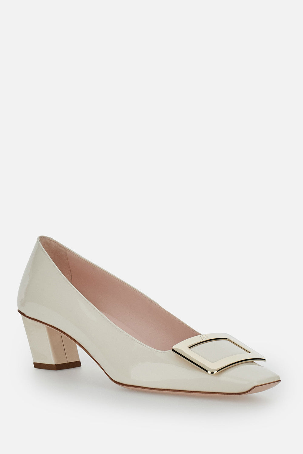Roger Vivier With Heel White Calfkin