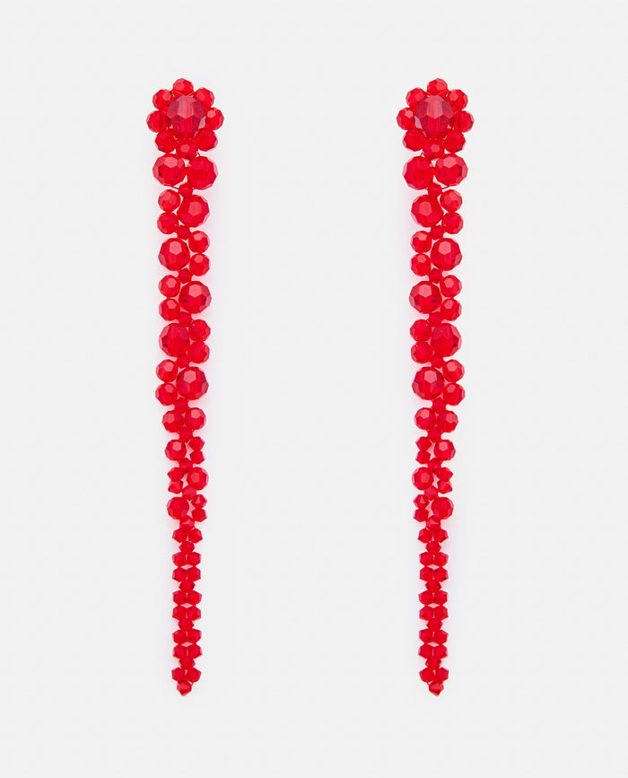 Simone Rocha Bijoux Red Brass Crystal