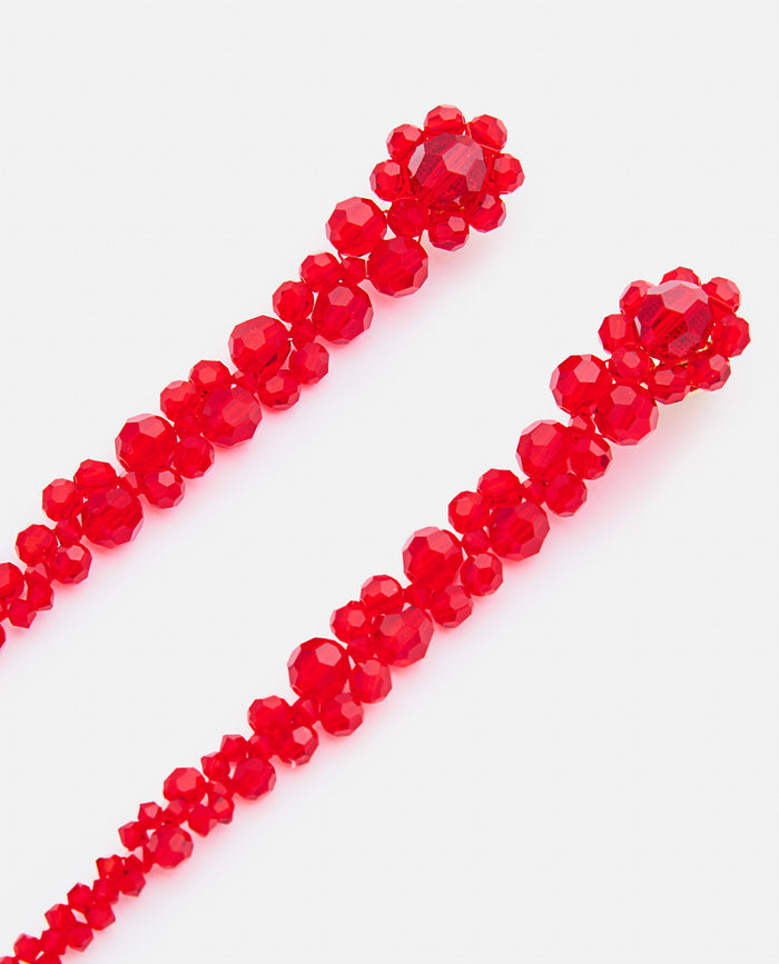 Simone Rocha Bijoux Red Brass Crystal