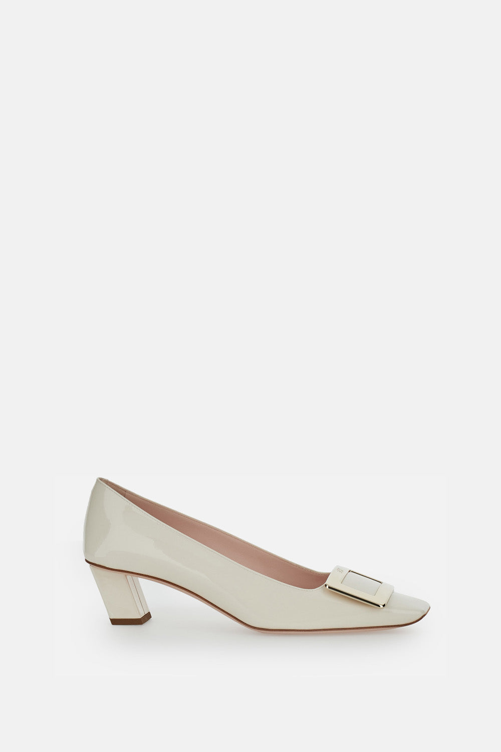 Roger Vivier With Heel White Calfkin