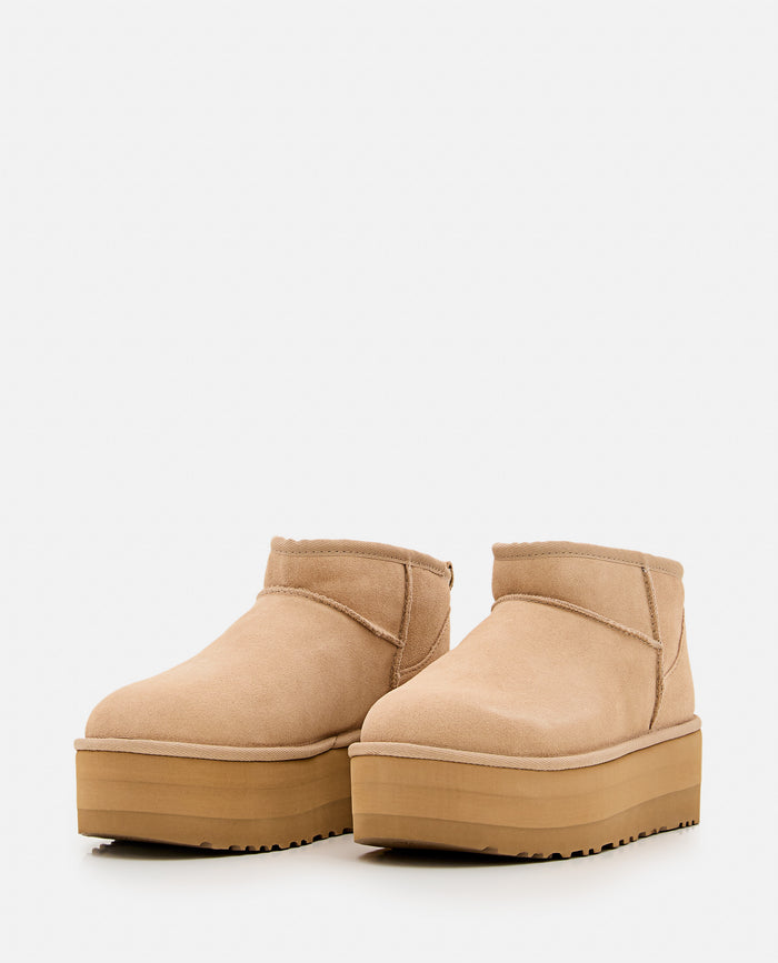 UGG Boots Beige Leather
