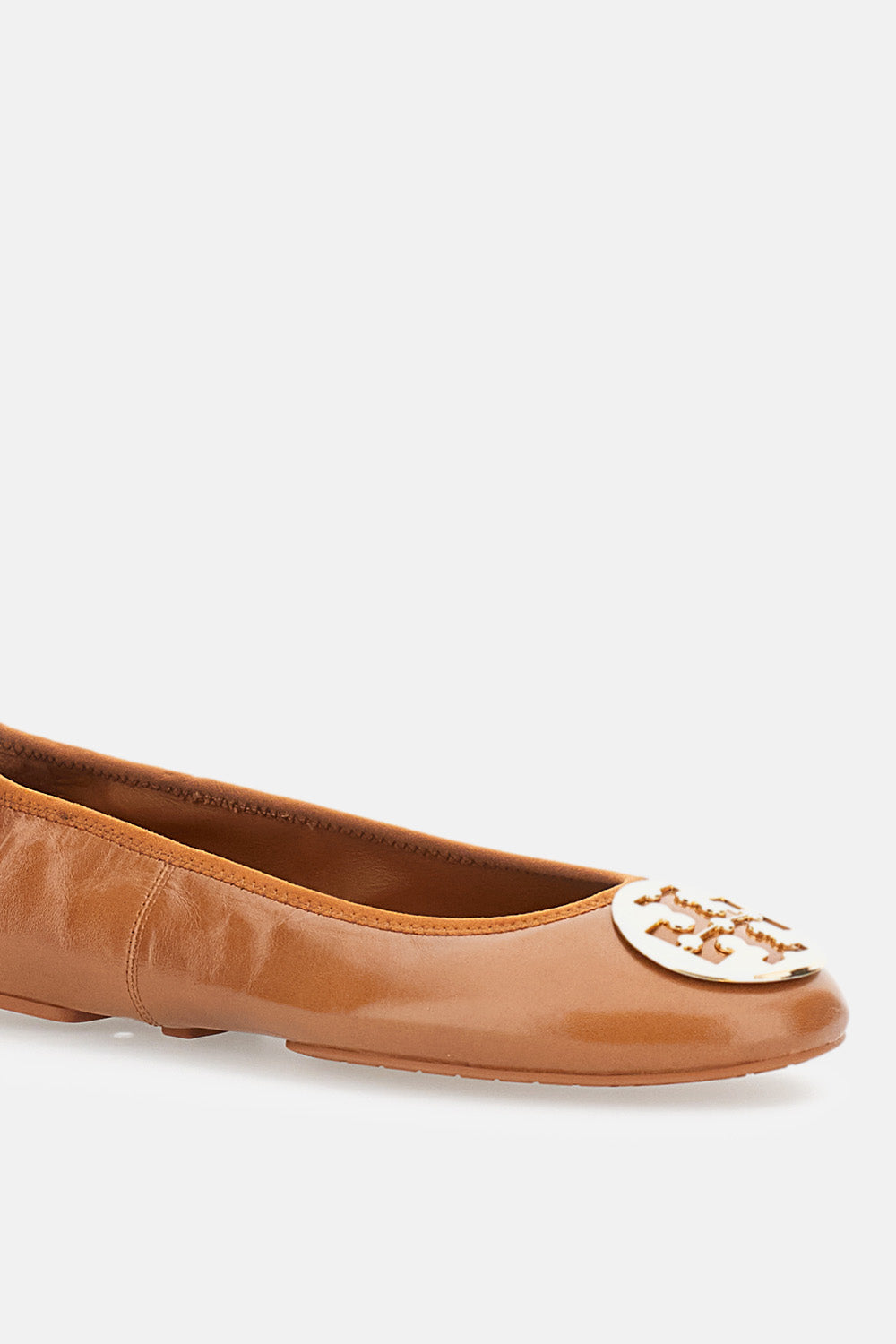 Tory Burch Flat shoes Orange Ovine Leather Nylon