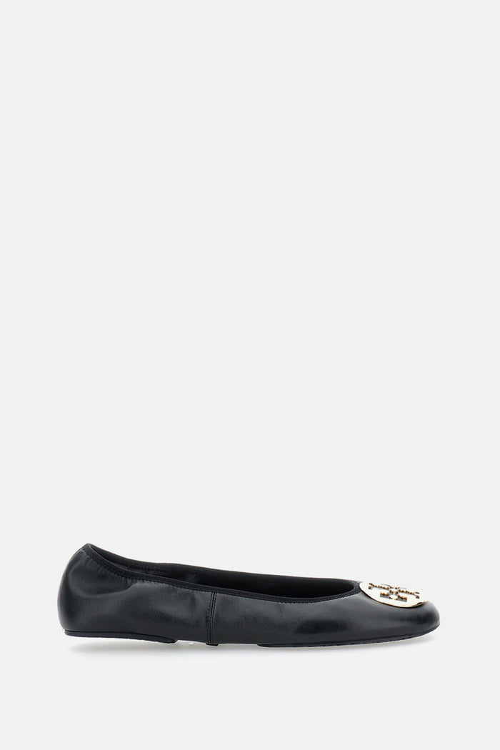 Tory Burch Flat shoes Black Ovine Leather Nylon