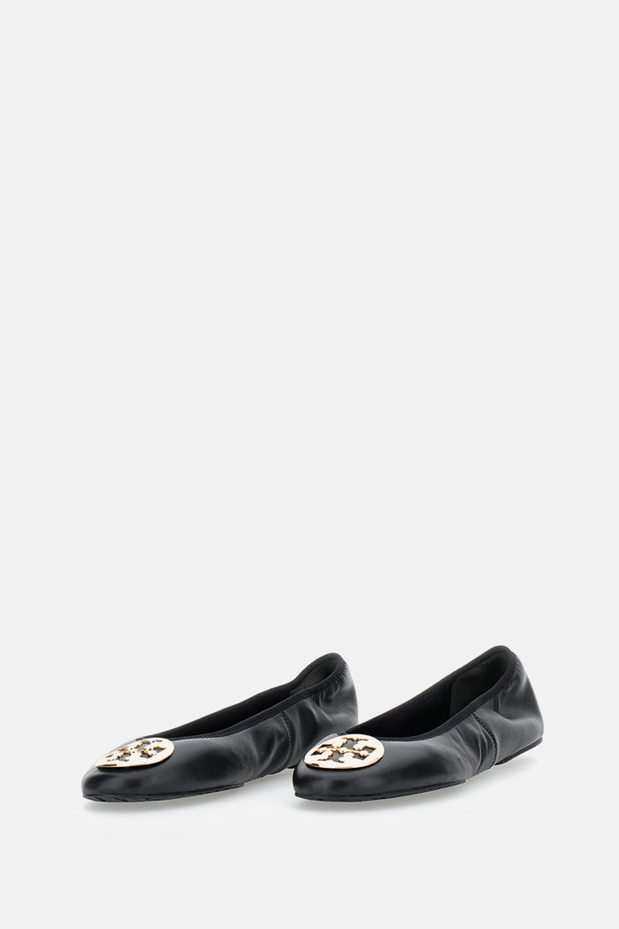 Tory Burch Flat shoes Black Ovine Leather Nylon
