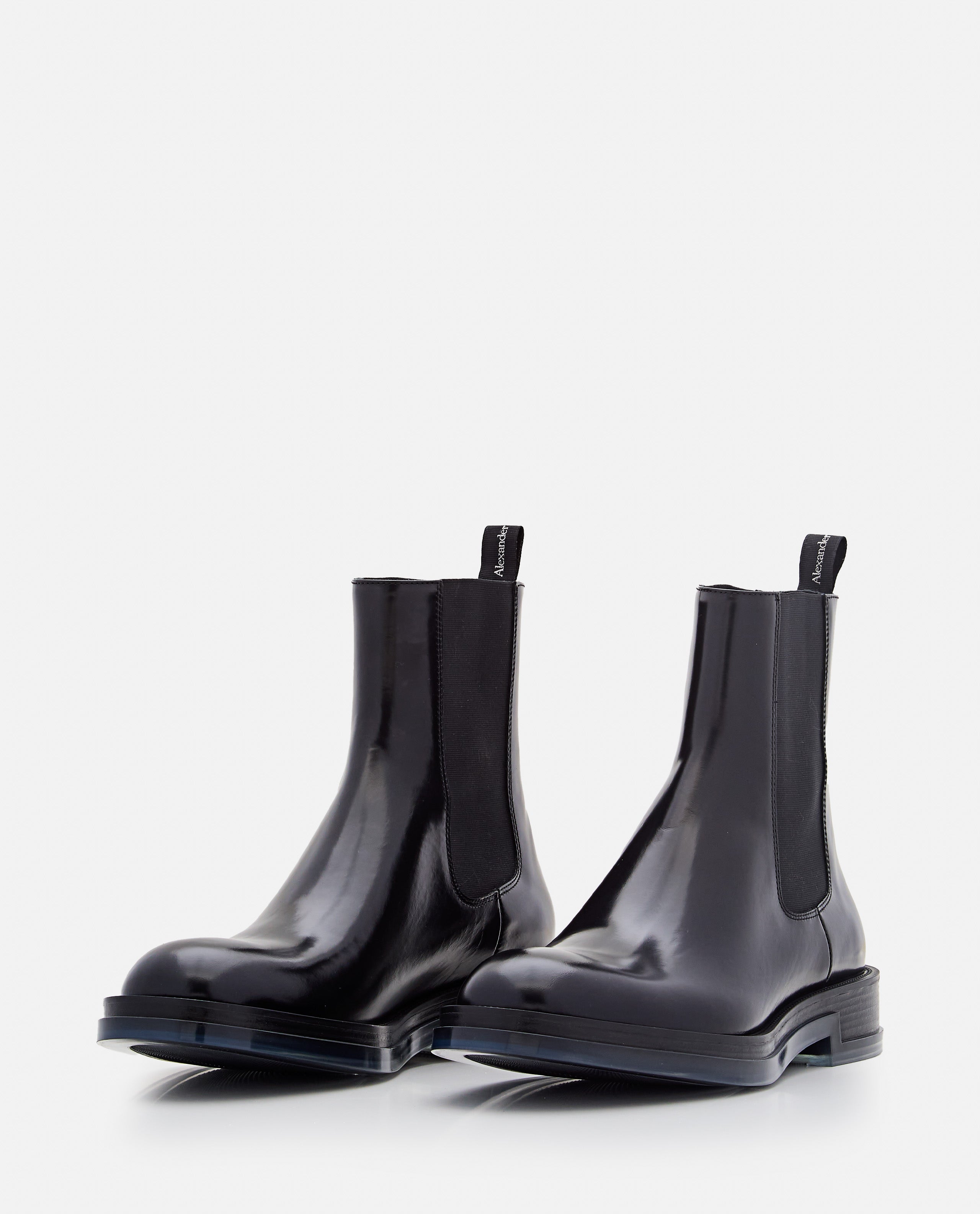 Alexander McQueen Boots Black Calf Leather